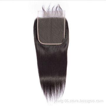 High Quality Pre Plucked Transparent Lace Straight 5x5 Closure WithNatural Hairline 4x4 5x5 6x6 13x4 Transparent Lace Closure